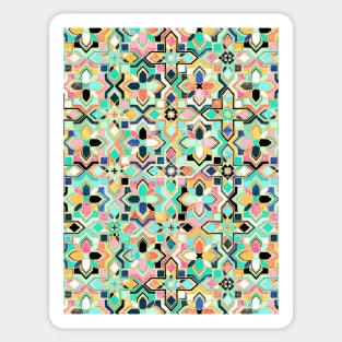 Gilded Boho Jeweled Tiles Sticker